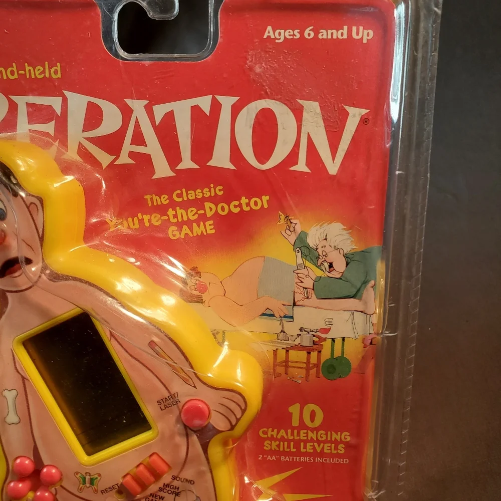 Vintage Electronic Handheld Operation Game Hasbro 1998, NOT Tested!